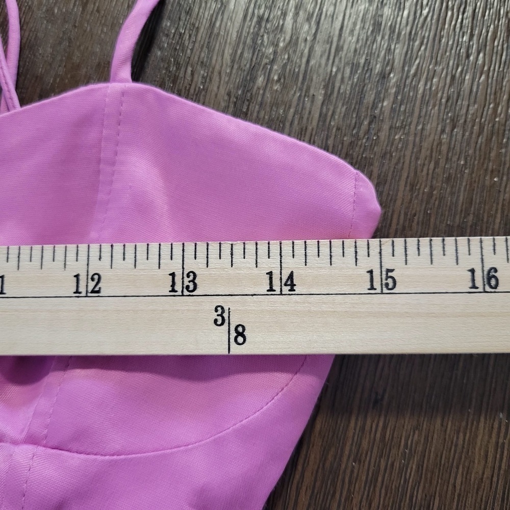 NWT ZARA  SATIN-EFFECT STRAPPY BODYSUIT Pink Size Small Ref 4661/480 - Picture 13 of 14